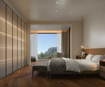 Wabi-sabi Style Bedroom-ID:766366002