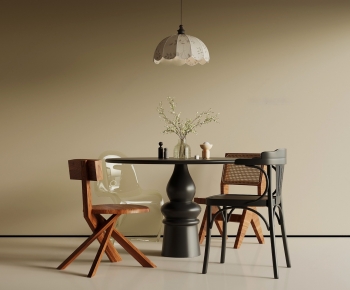 French Style Dining Table And Chairs-ID:120081903