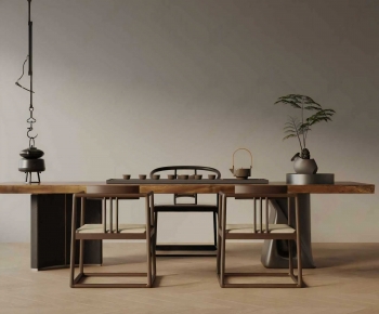 New Chinese Style Tea Tables And Chairs-ID:812822108