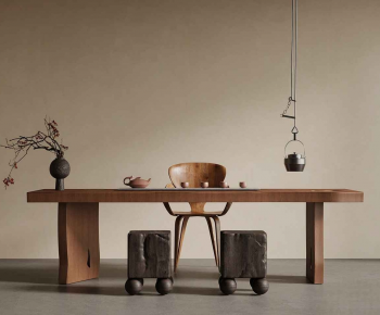 New Chinese Style Tea Tables And Chairs-ID:698308947