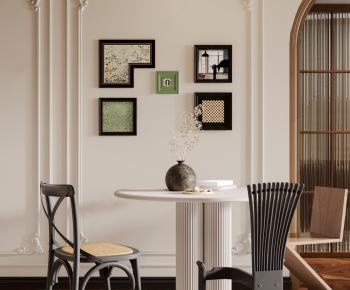 French Style Dining Table And Chairs-ID:175230986