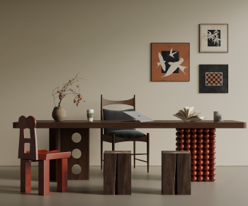 Modern Computer Desk And Chair-ID:894046073