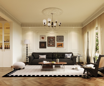 French Style A Living Room-ID:278284071