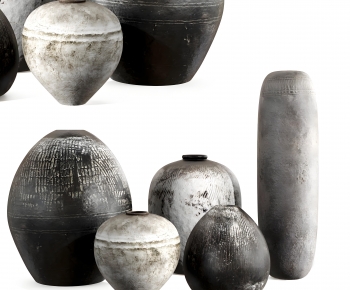 Wabi-sabi Style Clay Pot-ID:134434948