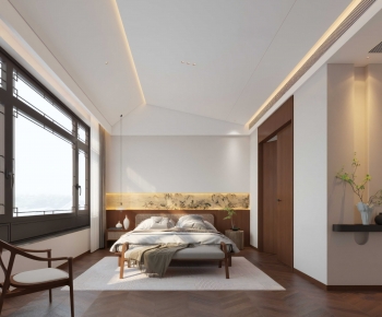 New Chinese Style Bedroom-ID:908340937