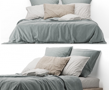 Modern Double Bed-ID:877551085