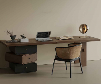 Modern Computer Desk And Chair-ID:769916066