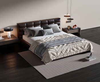 Modern Double Bed-ID:677958019