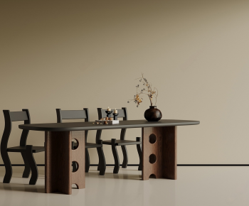 French Style Dining Table And Chairs-ID:289762029