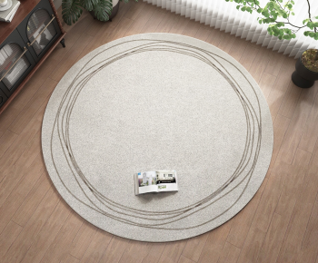 Modern Circular Carpet-ID:545336967