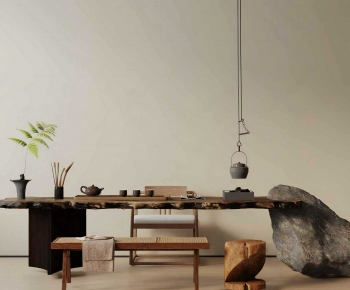 New Chinese Style Tea Tables And Chairs-ID:606190929