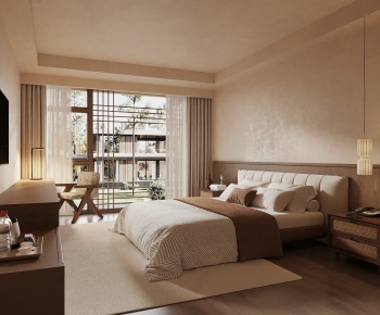 Wabi-sabi Style Bedroom-ID:337638911