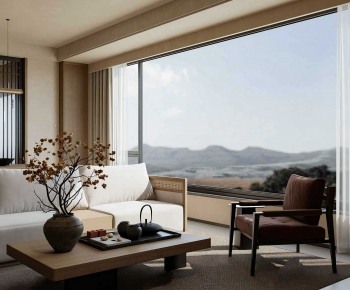 Wabi-sabi Style A Living Room-ID:360419868