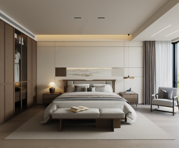 New Chinese Style Bedroom-ID:214396951