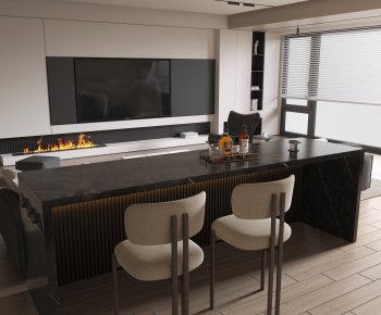 Modern A Living Room-ID:808525095