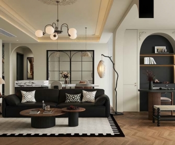 French Style A Living Room-ID:368141893