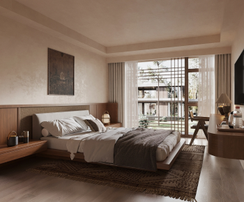 Wabi-sabi Style Guest Room-ID:833390008