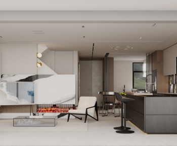 Modern A Living Room-ID:516779447