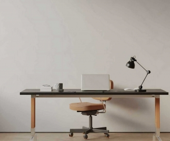 Modern Computer Desk And Chair-ID:407280926