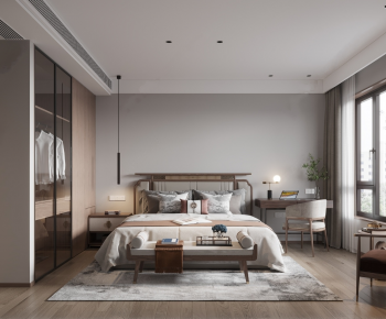 New Chinese Style Bedroom-ID:456724882