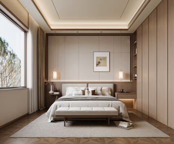 New Chinese Style Bedroom-ID:523825888