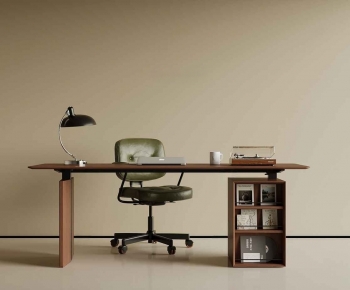 Modern Computer Desk And Chair-ID:419646986