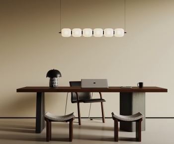 Modern Computer Desk And Chair-ID:710361031