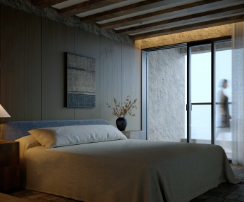 Modern Wabi-sabi Style Bedroom-ID:476975928