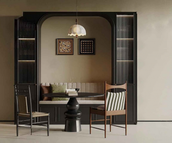 French Style Dining Table And Chairs-ID:811182984