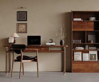 Modern Computer Desk And Chair-ID:334743985