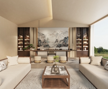 New Chinese Style Tea House-ID:881274941