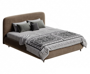 Modern Double Bed-ID:689620979