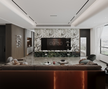 Modern A Living Room-ID:507222897