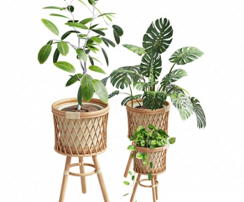 Modern Potted Green Plant-ID:723369118
