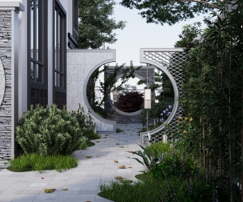 New Chinese Style Courtyard/landscape-ID:105926043