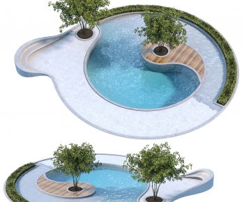 Modern Swimming Pool-ID:923650369