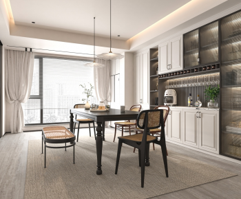 American Style Country Style Dining Room-ID:446391112