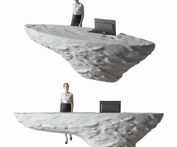Modern Reception Desk-ID:853462933