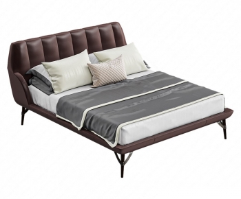 Modern Double Bed-ID:732950932