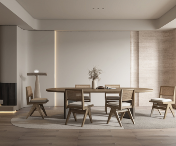 Wabi-sabi Style Dining Room-ID:746627091