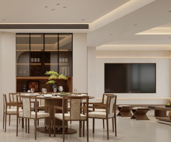 New Chinese Style Dining Room-ID:740950111