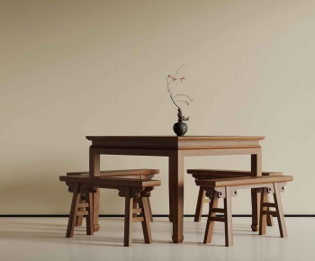 Chinese Style Dining Table And Chairs-ID:376550915