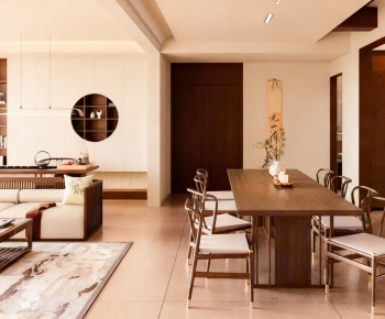 New Chinese Style A Living Room-ID:808959968