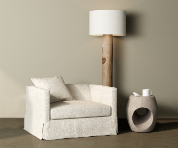 Wabi-sabi Style Single Sofa-ID:390084981