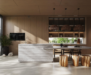 Wabi-sabi Style Dining Room-ID:313332089