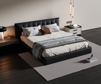Modern Double Bed-ID:353219033