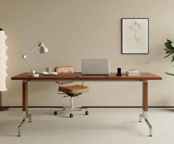 Modern Computer Desk And Chair-ID:228581912