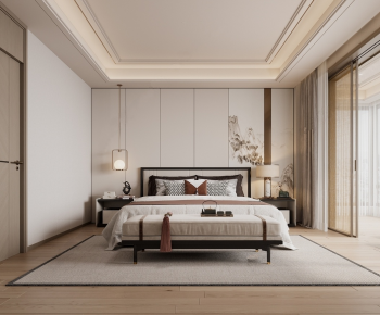New Chinese Style Bedroom-ID:599477054