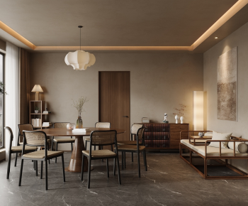 Wabi-sabi Style Restaurant Box-ID:699455985