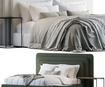 Modern Double Bed-ID:180639036